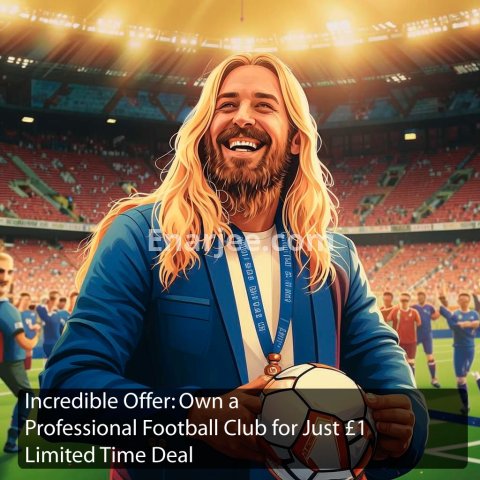 Incredible Offer: Own a Professional Football Club for Just £1 – Limited Time Deal